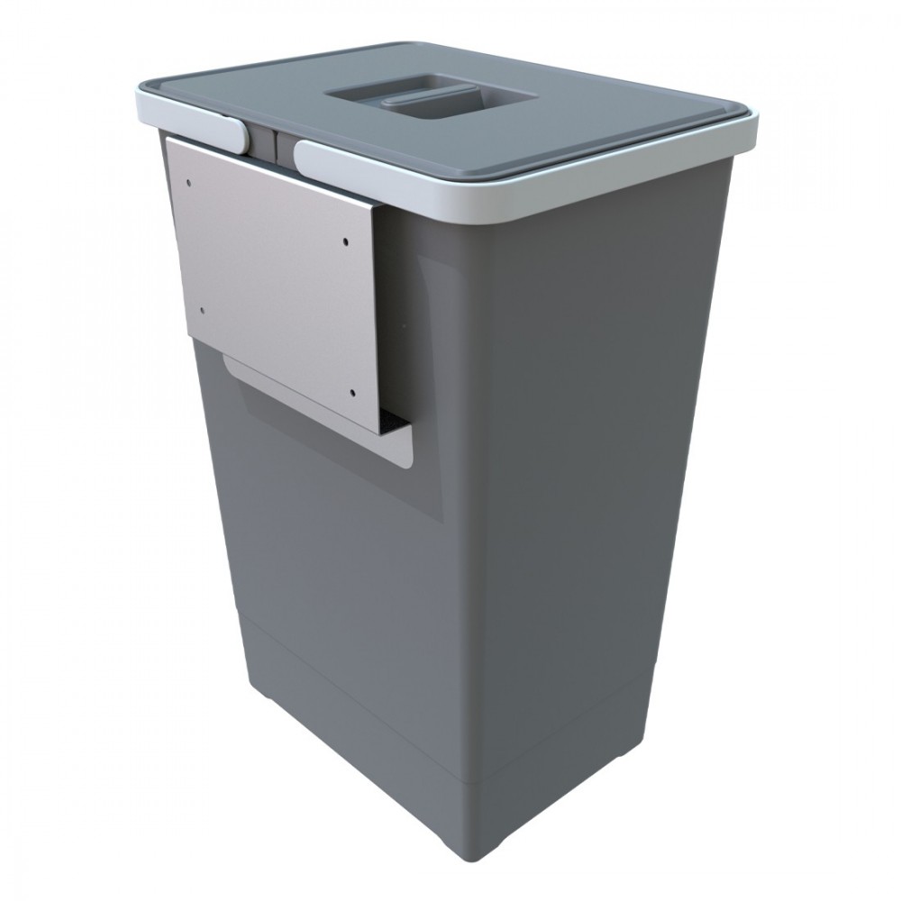 Door or mobile side mounted trash can EASY 2.0, 25qt (24lt) bin
