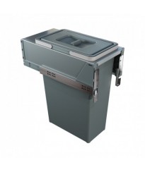 Built-in trash can for kitchen base BLOCK 2.0 37qt (35lt) bin